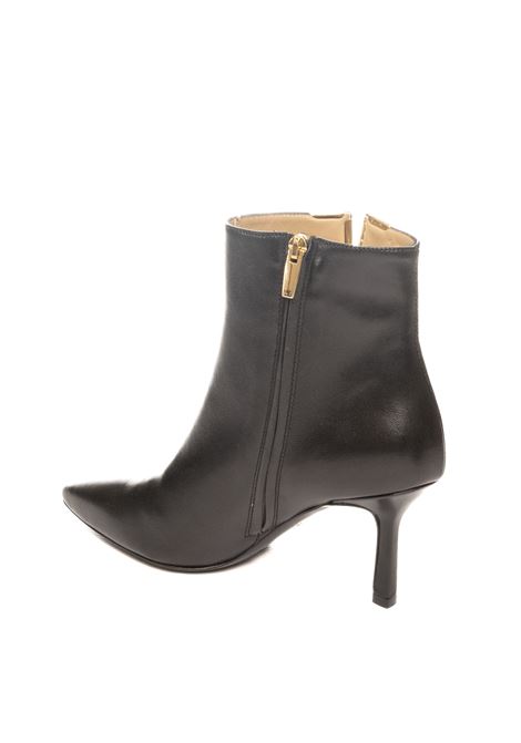 Black leather ankle boot WO MILANO | 443SETA-NERO